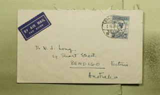 Dr Who 1936 Netherlands Indies Paquebot Ship Airmail To Australia E47988