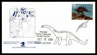 Mayfairstamps Arizona 1989 Us Stegosaurus National Stamp Collecting Cover Wwb_86