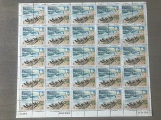 U.  S.  1972 Sheet 1448 - 51,  Cape Hatteras Seashore,  100 Stamps @ $0.  02,  Mnh Vfine