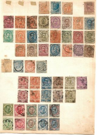 (40143) Italy Classic Stamps / Hinged On Page
