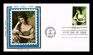 Dr Jim Stamps Us Gainsborough Letters Mingle Souls Colorano Silk Fdc Cover
