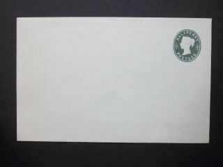 Gb Postal Stationery Sto Qv 1/2d Blue - Green Embossed Envelope H&b Es28
