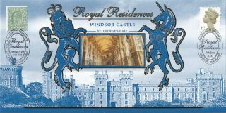 (29012) Gb Benham Fdc Blcs Sp7b 1st Windsor Castle Royal Residences 2000
