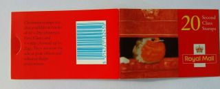 Gb 1995 Sg: Lx10 £3.  80 Laminated Robin Second Class Booklet With Cylinder Nos Um