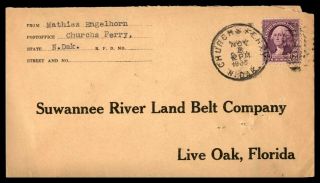 Mayfairstamps Us 1935 Churchs Ferry To Live Oak Cover Wwb91187