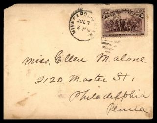 Mayfairstamps Us 1890s Minneapolis Mn To Philadelphia Pa Cover Wwb91011