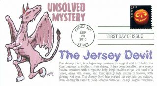 0coverscape Computer Generated Jersey Devil Mystery Fdc