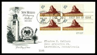 Mayfairstamps Us Fdc 1962 Mexico Plate Block Artmaster First Day Cover Wwb90
