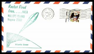 Mayfairstamps Us 1977 Virginia Rocket Fired From Wallops Island Cover Wwb_78337