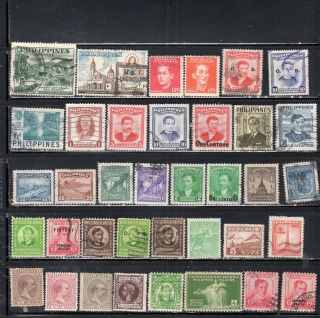 Philippines Asia Stamps Canceled & Hinged Lot 290