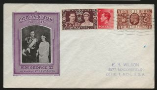 1937 King George Vi Coronation Cover