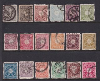 Japan Stamps Sc 91 - 108 Cv$22