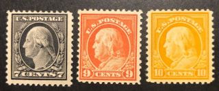 Tdstamps: Us Stamps Scott 507 509 (2) Nh Og,  510 H Og