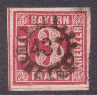 Germany Bavaria Bayern Numeral Postmark / Cancel " 437 " Orb