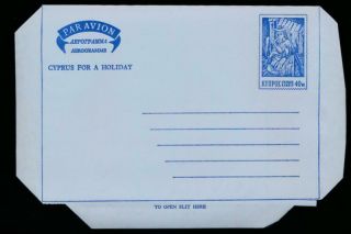 Cyprus Postal Stationery Aerogramme 40m