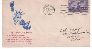 May 22 1944 Wwii Patriotic Cover,  The Torch Of Liberty
