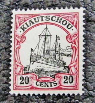 Nystamps German Kiauchau Stamp 27 Og H $34