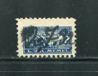 X220 - Memel Lithuania Klaipeda 1932 Insurance Revenue Stamp.  Fiscal