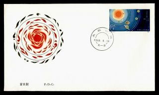 Dr Who 1982 Prc China Cluster Of 9 Planets Space Fdc C128207