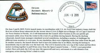 2019 Sls Orion Ascent Abort Aa - 2 Dress Rehearsals Kennedy Space Center 6 June