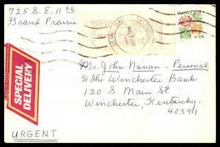 Mayfairstamps Us 1978 Special Delivery Urgent Grand Prairie To Winchester Kentuc