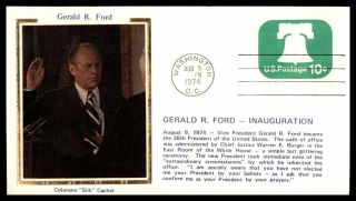 Mayfairstamps Us 1974 Gerald R Ford Inauguration Washington Dccolorano Silk Cove