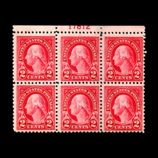 Stamp56: Us Scott 554 Plate Block Of 6 Mnh Og - Cv $45