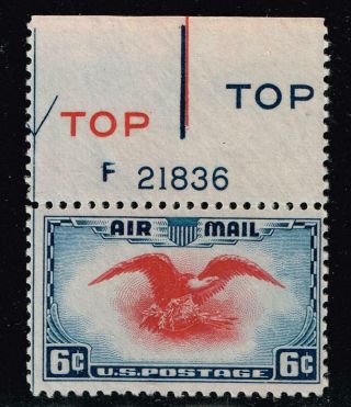 Us Stamp Bob Air Mail C23 – 1938 6c Airmail Eagle Pl 2 Tops Mnh/og