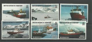 British Antarctic Territory - 2011 Royal Research Ships Set - Mnh