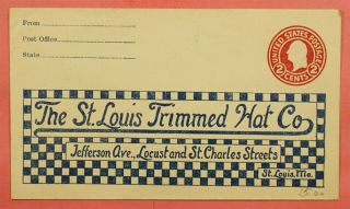 Dr Who St Louis Mo Trimmed Hat Co Advertising Return Env 53156