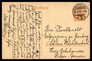 Mayfairstamps Germany 1930 Potsdam Postal Card Stationery Wwb94885