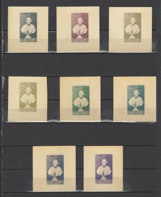 ,  1958 A.  Canova 100 Nominal In Different Colour Thick Paper