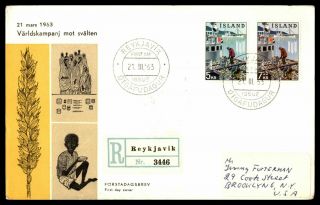 Mayfairstamps Iceland 1963 Freedom From Hunger First Day Cover Wwb94659
