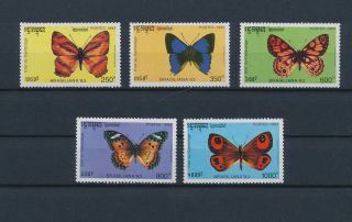 Lk55812 Cambodia 1993 Insects Bugs Fauna Butterflies Fine Lot Mnh