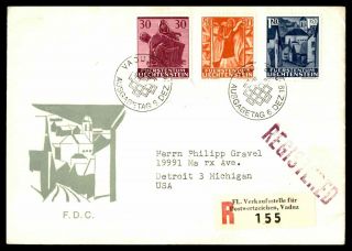 Mayfairstamps Liechtenstein 1963 Set Of 3 Religious First Day Cover Wwb95291