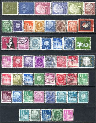 50 Different Germany Postage Stamps 1948 - 1959 G442d