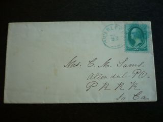 Postal History - Usa - Large Bank Note Issue Cover - Charleston,  To Allendale Sc