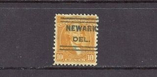Delaware Precancel: 10 - Cent Bicent - Newark 631 - Better Type (cv $3)