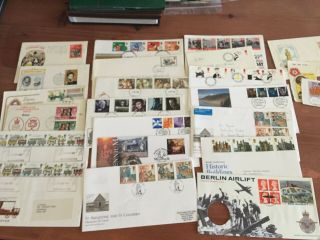 Gb Uk 21 Fdc Covers Interesting Variety Incl A Few Better