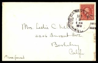 Mayfairstamps Us 1919 Carrville To Berkeley California Cover Wwb_61935
