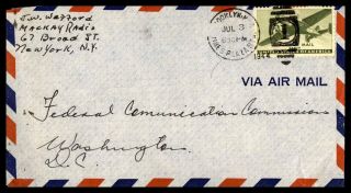 Mayfairstamps Us 1944 Brooklyn To Washington Dc Air Mail York Cover Wwb_6215