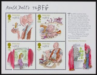 Gr.  Britain 2012 Ms3264 Roald Dahl The Bfg,  Mini - Sheet,  S/s Nh