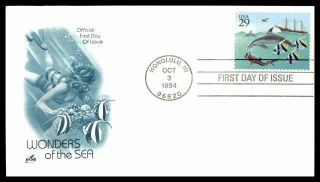 Mayfairstamps Us Fdc 1994 Wonders Of The Sea Art Craft First Day Cover Wwb_62615