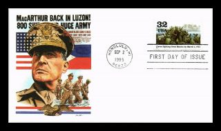 Dr Jim Stamps Us Macarthur In Luzon Wwii Manila Freed First Day Cover