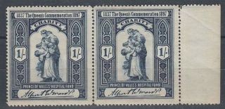 Gb 1897 1/ - Queen Victoria Jubilee Labels Pair (id:291/d43300)