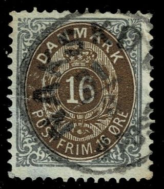 Denmark Plated 16 øre Print 12,  Pos.  68