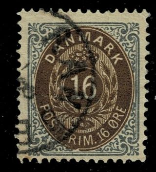 Denmark Plated 16 øre Print 12,  Pos.  54