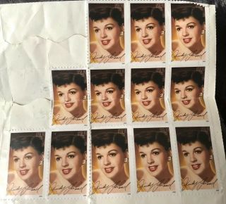 2006 Judy Garland Wizard of Oz stamps,  12 count,  Collectible 2