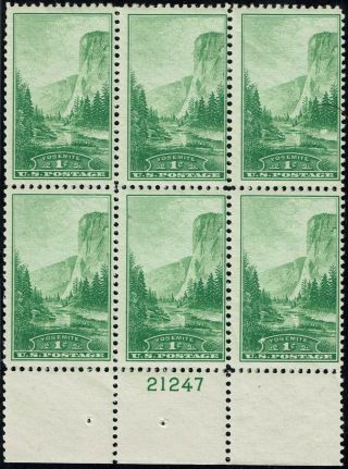 740 Bottom Pb 1934 1 Cent National Parks Year Issue - Og/nh