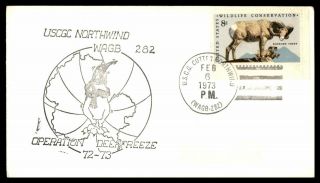 Mayfairstamps Us Naval 1973 Operation Deep Freeze Uscgc Northwind Cover Wwb78307